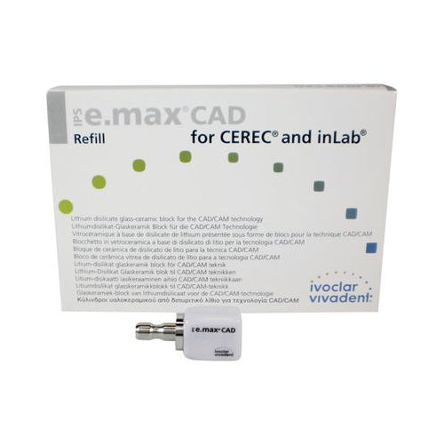 Ivoclar Vivadent 605334 IPS e.max CAD CEREC InLab Blocks LT C14 B3 5/Pk Ivoclar Vivadent 605334 IPS e.max CAD CEREC InLab Blocks LT C14 B3 5/Pk